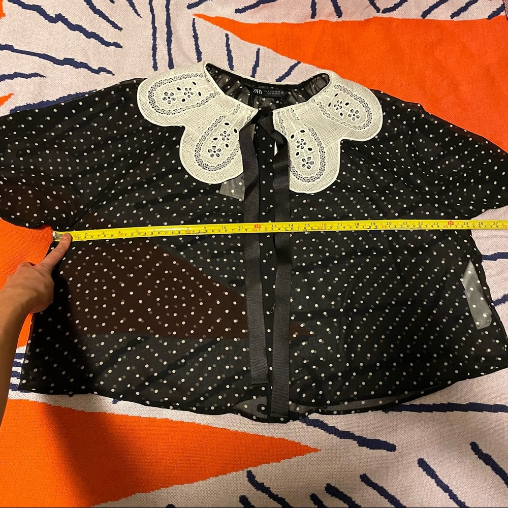 ZARA Polka Dot Blouse - Picture 16 of 16
